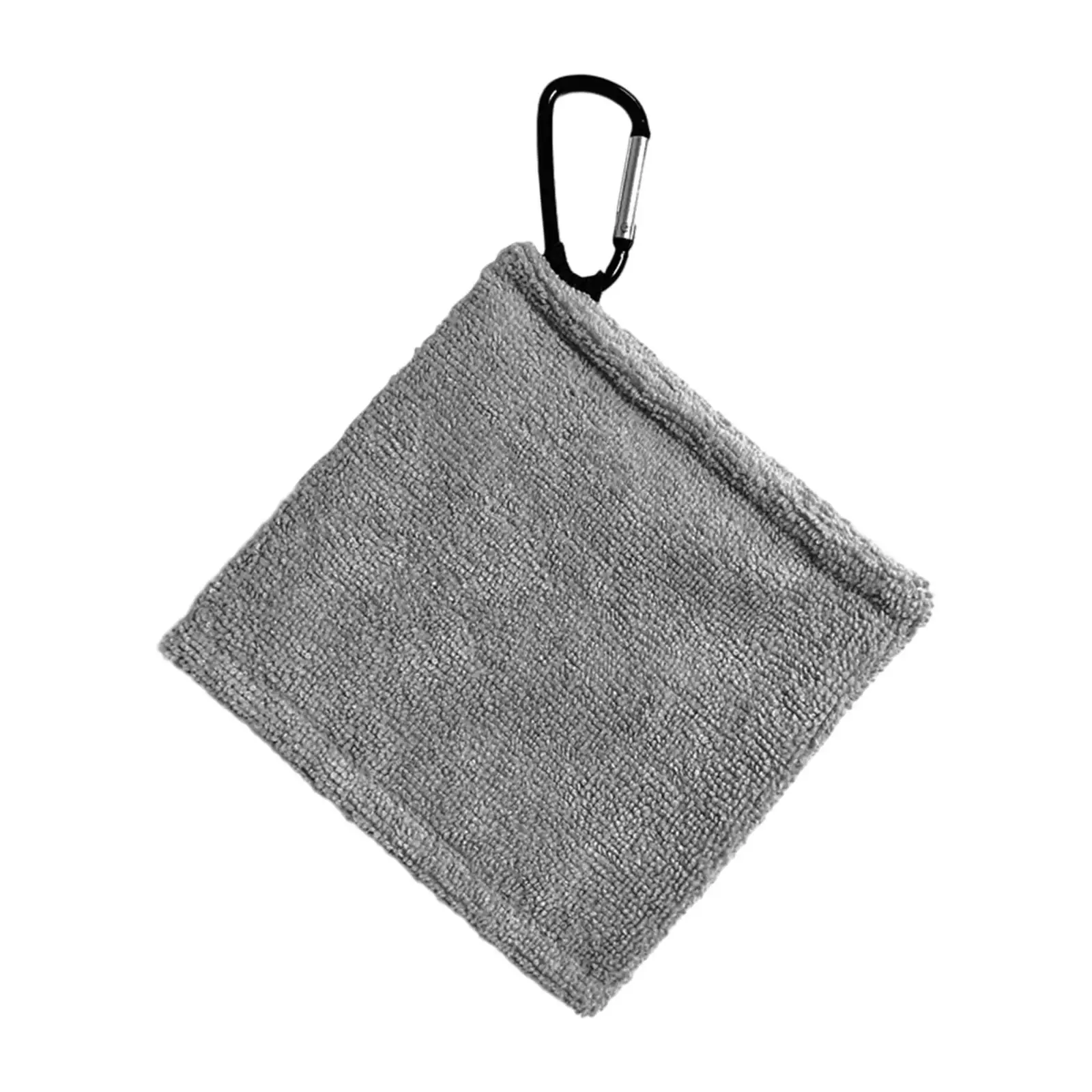 2x Golf Ball Towel with Clip Golf Ball Cleaner Pocket for Men Women Microfiber Wiping Cloth Golf Ball Cleaning Towel Golfer Gift
