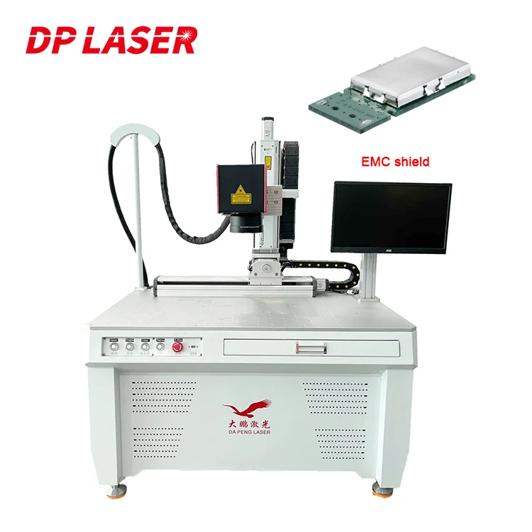 Electronic Components EMC Shield Precision Galvo QCW Fiber Laser Welding Machine