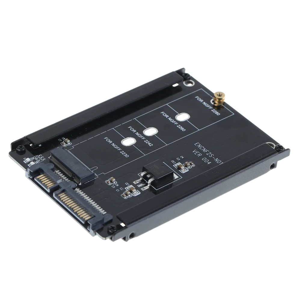 Kim Loại Mới Ốp Lưng B + M Ổ Cắm 2 M.2 NGFF (SATA) SSD Sang 2.5 SATA Cho 2230/2242/2260/2280Mm M2 NGFF SSD SSD Cứng Ổ