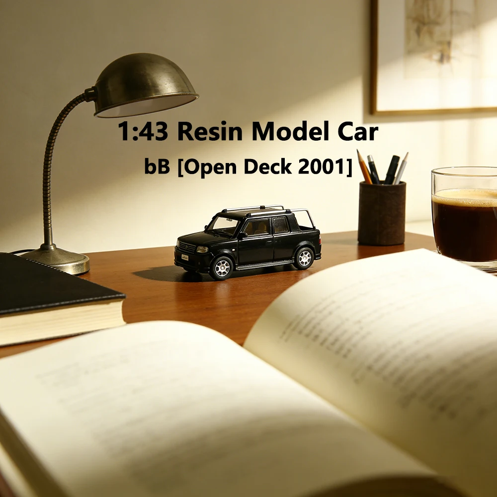 

Масштаб 1:43, модель автомобиля из смолы TOYOTA bB, открытая дека, 2001, высокопроизводительная модель, коллекционный дисплей, подарок