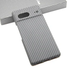 ZXKE True fiber Case For Google Pixel8 Pixel9 Cover Ultralight Ultrathin Comfortable Commercial Aramid Fiber Protective Shell