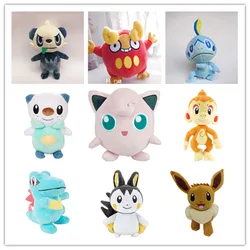 Cute Pokemon Plush Toy Oshawott Chimchar Eevee Emolga Jigglypuff Pancham Totodile Fnaf Soft Anime Figures Games For Babies Gift
