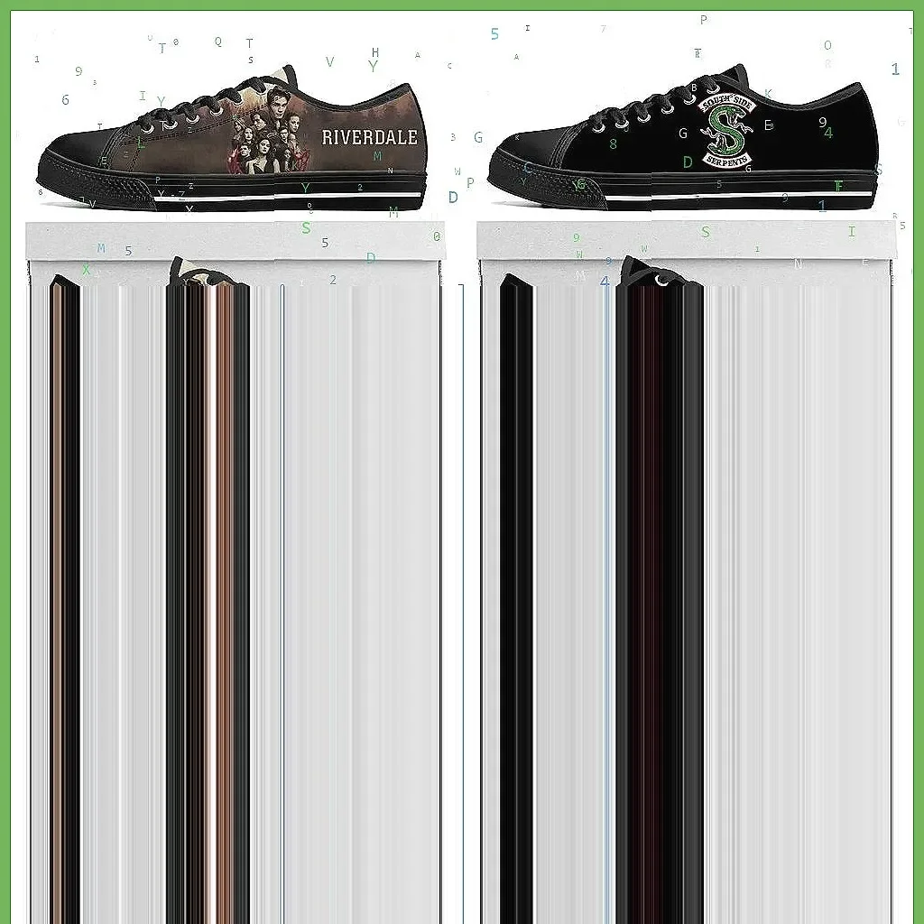 

Custom South Side Serpents Canvas Sneakers, Riverdale Low Top Casual Shoes for Men Women Teens