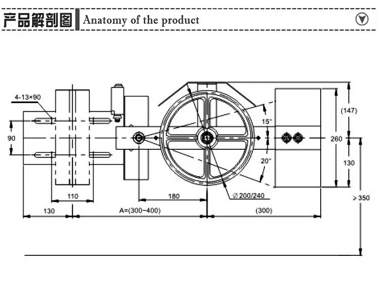 Customized Ningbo Aopu Ox-200 Bottom Pit Tension Device Belt Tensioner Swing Link Type Speed Governor Elevator Accessories