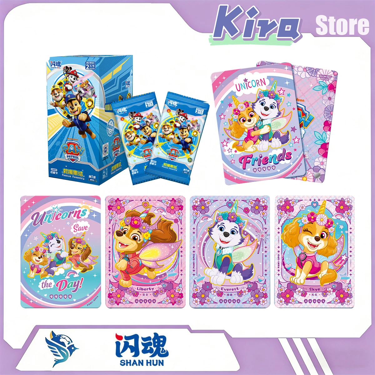 

SHININGSOUL New Paw Patrol Rescue Assembly Part 1 Adventure Pack Collection Cards Anime Peripheral Children Gifts Newly Released