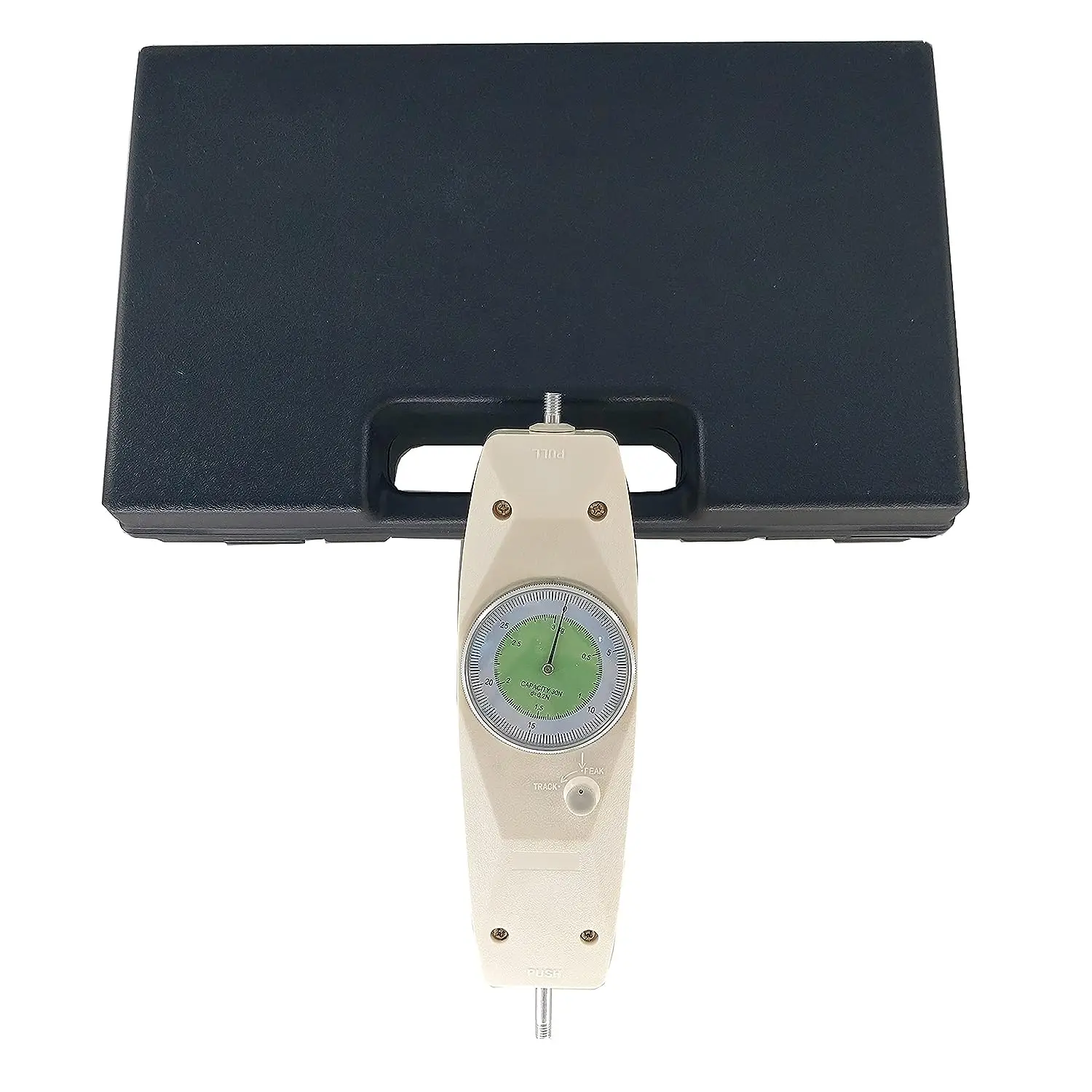 Analog Push And Pull Force Gauge Meter Tester Pointer Dynamometer Instrument With Max Load 300N 2 Measurement Units N Lb