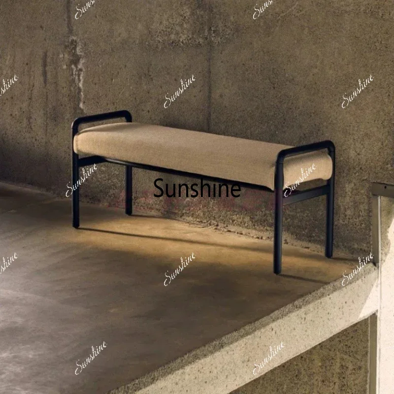 YDetachable and washable light luxury high-end bench new Chinese bedroom shoe change sofa