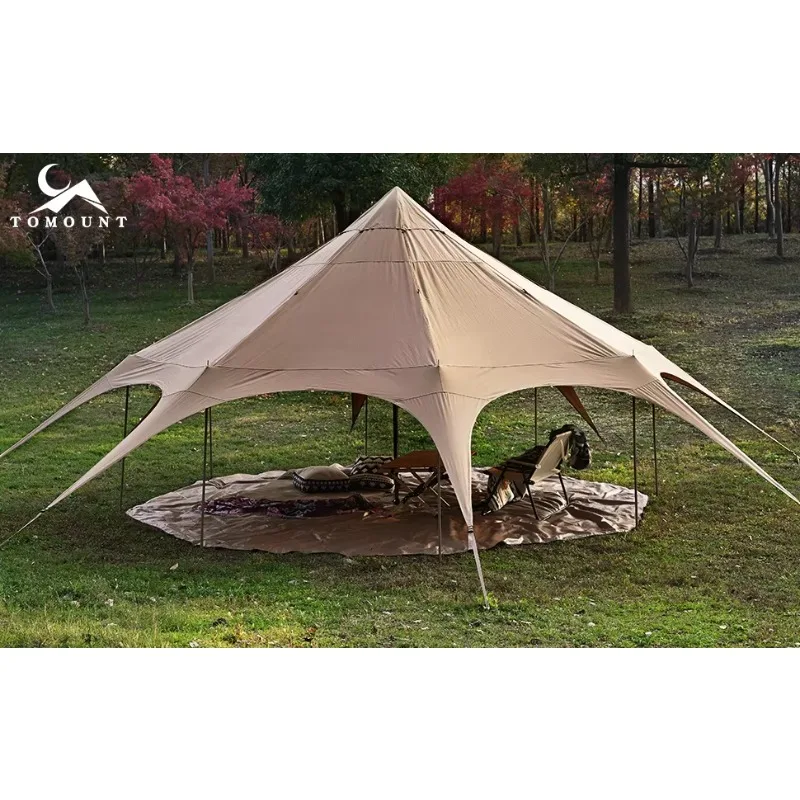 

3 m 4m 5m 6m Cotton Canvas Tent Bell Tent Yurt Mildew Proof Anti-mosquito Waterproof Factory Spot Support Customization