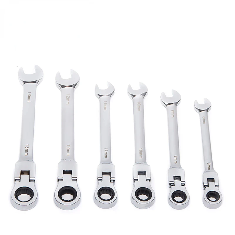 

Key Ratchet Wrench Spanner Socket Tool Flexible Reversible Head Combination Ratchet Wrench Universal keys Car Tools