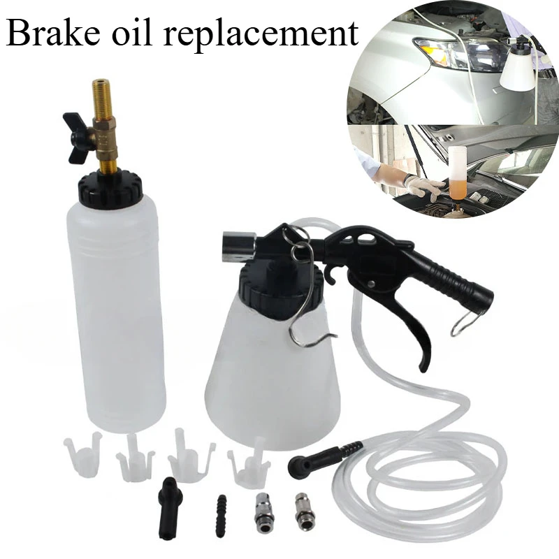 Car Brake Bleeder Hydraulic Pumping Fluid Pump Kit Oil Change Purge Tank Tubes Repair Tool Truck Motorcycle Accessories