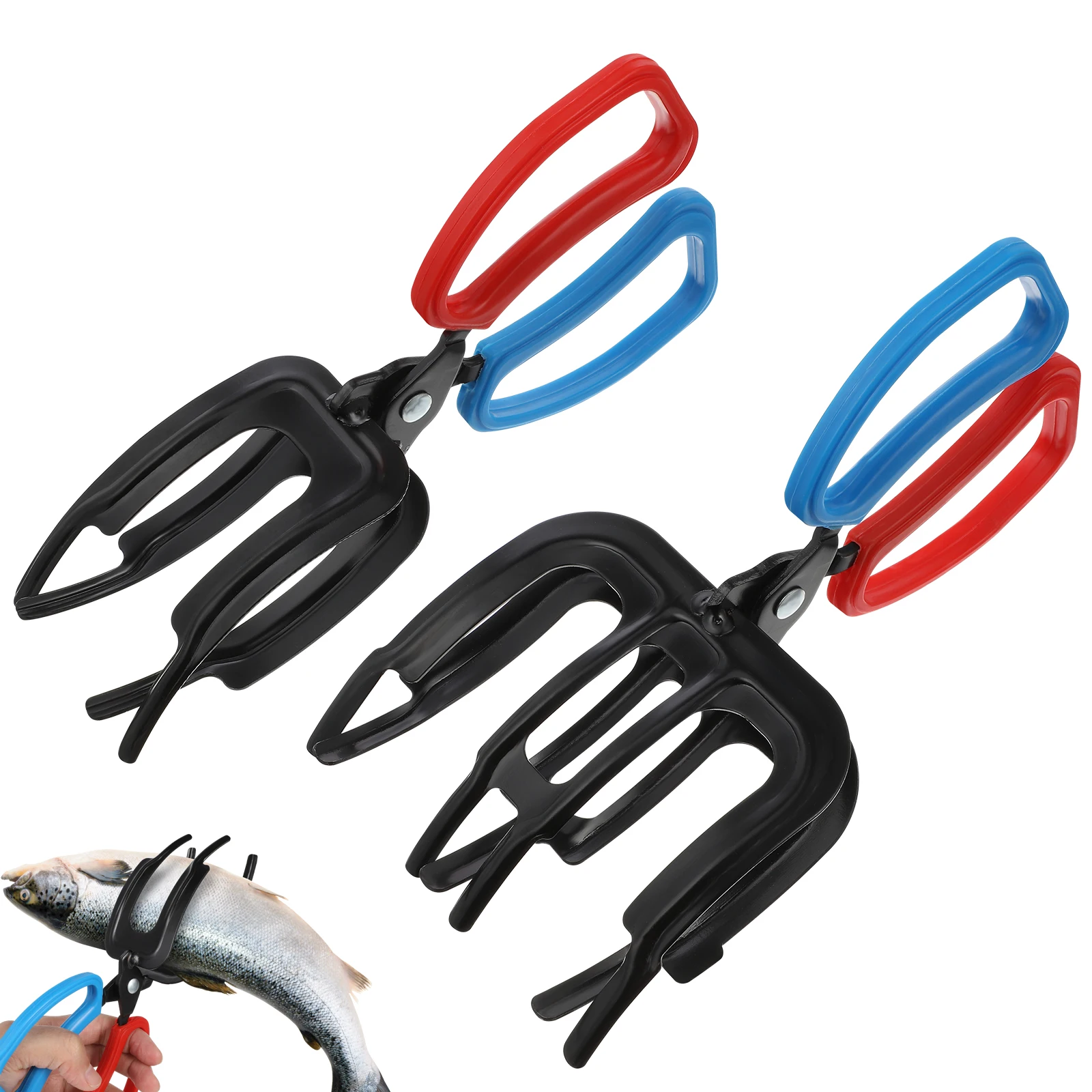 

2pcs Fish Mouth Clip Professional ABS Fishing Pliers Ergonomic Handle Lightweight Durable Portable Anti-slip Freshwater Tools