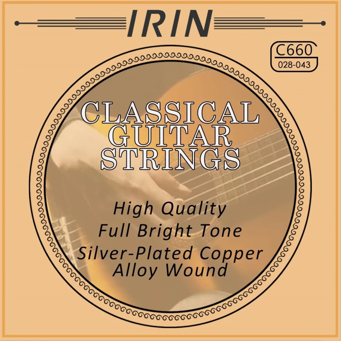 IRIN C660/C670 Classical Classic Guitar Strings Replacement Parts Transparent Nylon String Core Silver Guitar Accessories