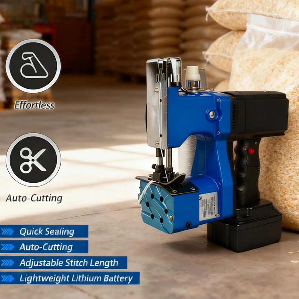 

Cordless Electric Bag Sealing Machine Household 18V Lithium-Ion Battery Bag Sealer Durable Charging Bag Sealer for Makita