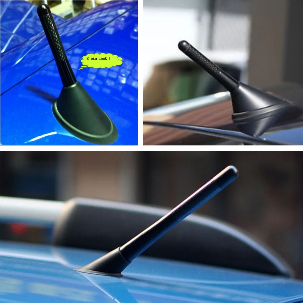 12cm High Quality Momo 4.7inch Black Carbon Fiber Car Roof AM/FM Radio Aerial Decorative Antenna Harley Motorcycle Antenna Mast