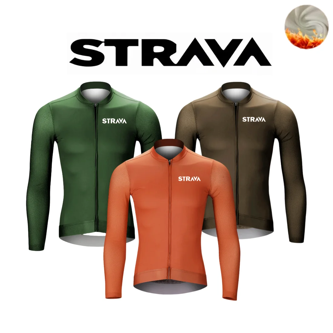Cycling Gear Brands - 스트라바(STRAVA) 겨울용 보온 플리스 사이클링 저지