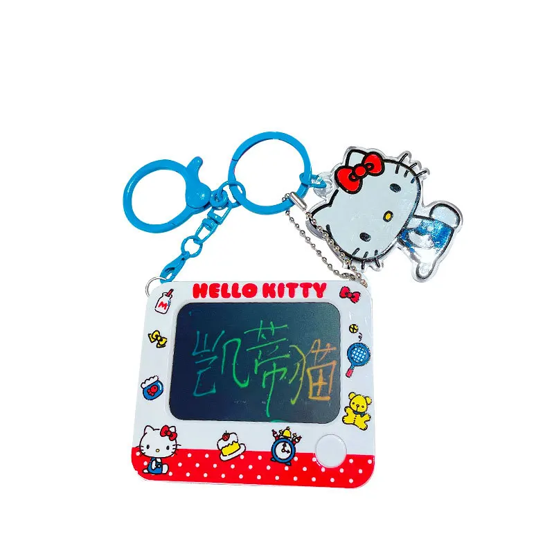 Sanrio hello kitty prancheta kawaii chaveiro pingente dos desenhos animados bonito anti-ansiedade alívio do estresse brinquedo divertido mochila pingente presente