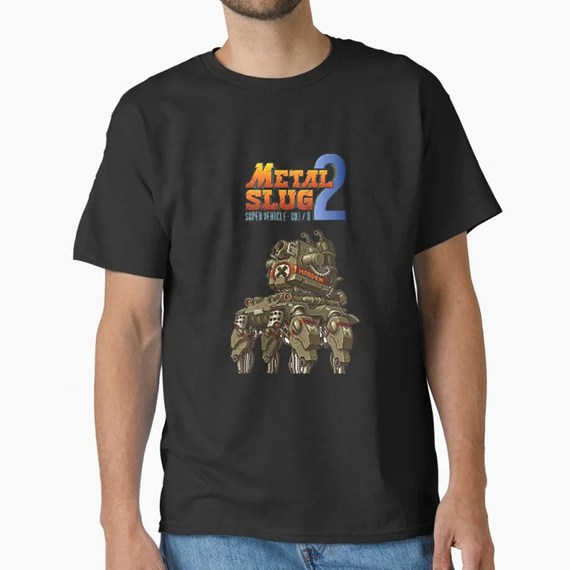 

80s videogame Metal Slug Retro Arcade Full Army Shooting War Game gift T shirt for men Large size Tops S-6XL