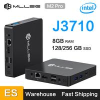 MLLSE M2 Pro Mini PC Intel J3710 CPU 8GB RAM 256GB SSD WiFi5 BT4.2 Windows 10 Mini Desktop Computer