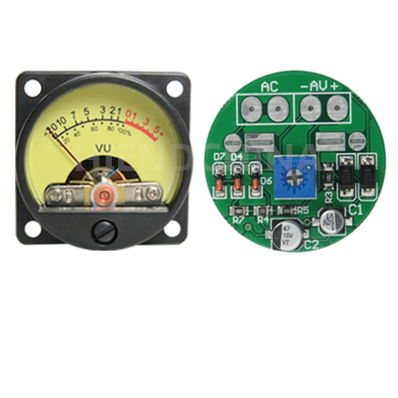 ZV-02 Bile เครื่อง VU Meter ระดับหัว LED Backlight เครื่องขยายเสียงขนาดหัวติดตั้งไดรฟ์เครื่องขยายเสียง