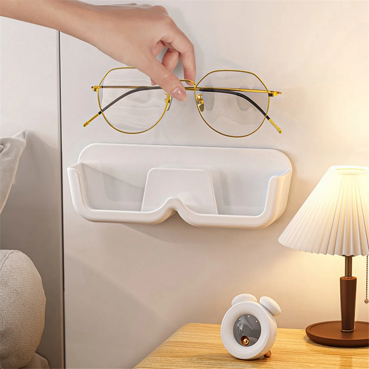 Wall-Mounted Glasses Display Rack Storage Box Sunglasses Eyeglasses Desktop Bathroom Bedroom Sunglasses Storage Rack-B