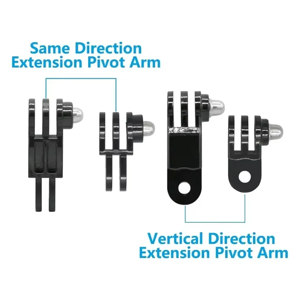 Extended Pivot Arm Adapter Mount Base Screw For GoPro Hero 13 12 11 10 9 Insta360 SJCAM DJI Osmo Action Camera Accessories Set