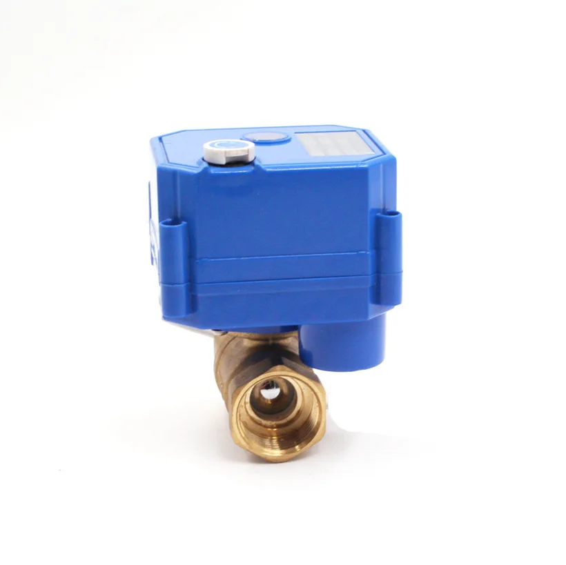 Electric actuator control ball valve with manual override function DN8 DN10 DN15 DN20 DN25 DN32 Brass Valve