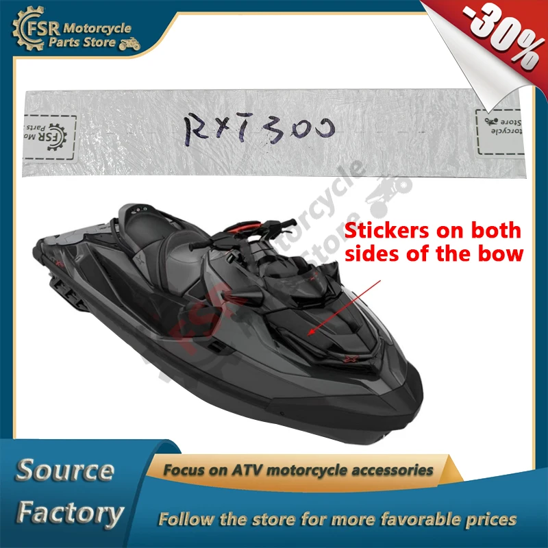 Jet Ski Stickers On Both Sides Of The Bow,For Sea-Doo Rxt-X 300 Black 2022