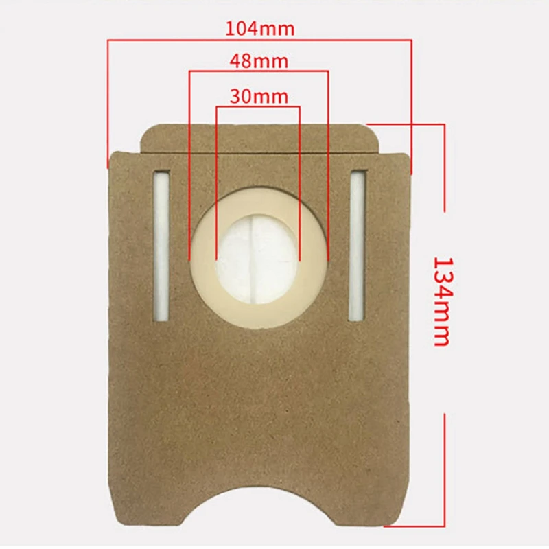 8Pcs Dust Bag For Midea S8 S8+ Robot Vacuum Cleaner Accessories Base Dirt Disposal Bags Replacement Spare Parts