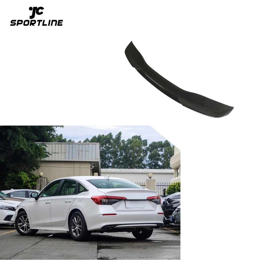 Wholesale New Fashion Carbon Fiber Rear Trunk Spoiler Wing For Honda CIVIC 11th 2022 2023 Accessories