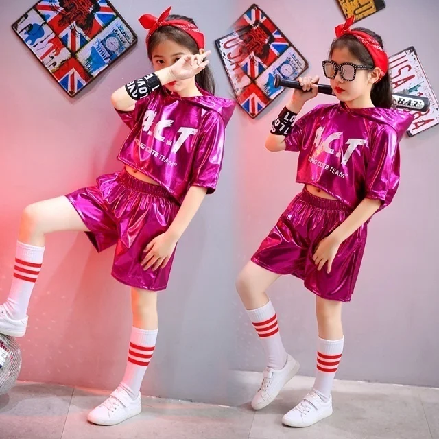 Children's Jazz Costume Performance Clothing Hip Hop Street Dance Set Sports Meet Boys and Girls' Cheerleader