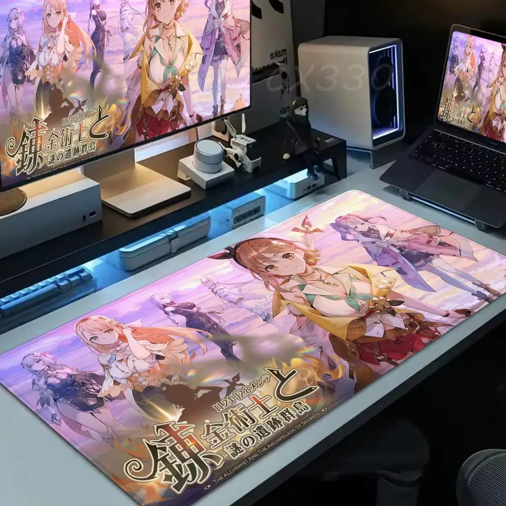Atelier Ryza Ever Darkness The Secret Hideout Mouse Pad Large Computer 1000x500mm XXL Pc Gamer Non-slip Rubber Keyboard Deskmat