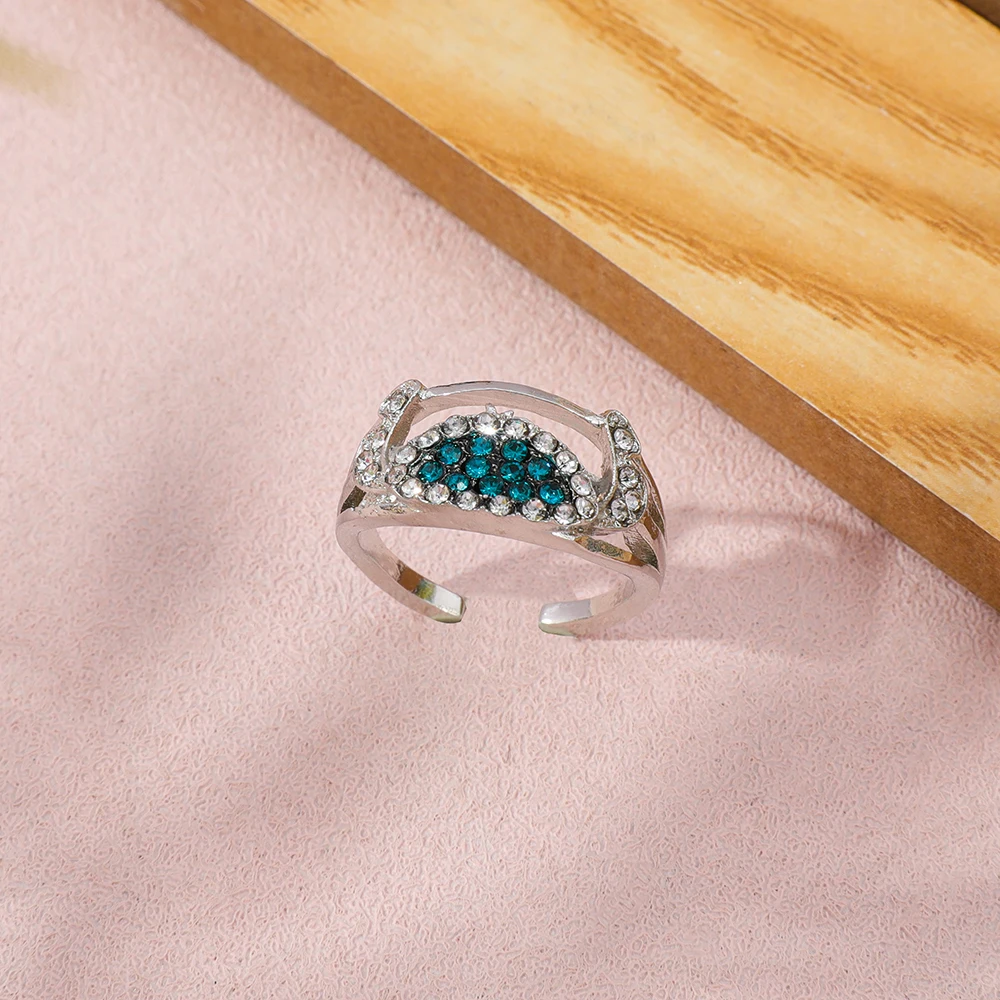 1 قطعة ليلو وستيتش خاتم الكرتون الموضة لطيف غرزة مجوهرات اكسسوارات لمحبي صديق هدية البطانة الزركون الدائري