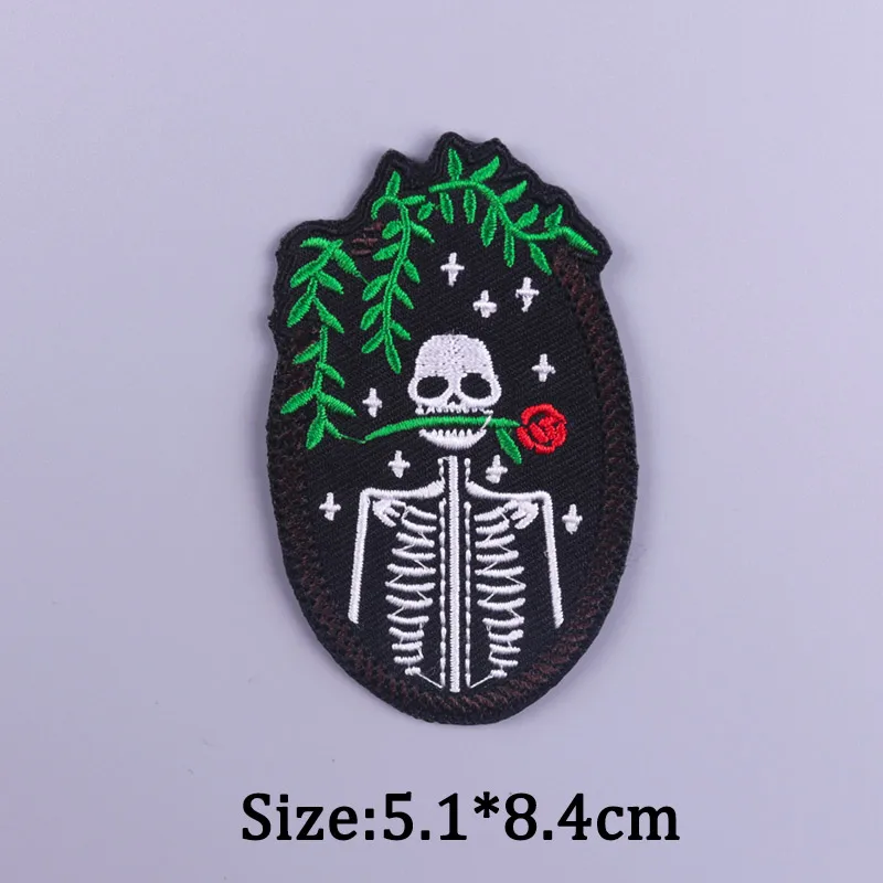 Van Gogh Stickerei Patches Für Kleidung Jesus Kreuz Patch Aufkleber DIY Eisen Auf Patches Für Kleidung Brief Punk Abzeichen Applique – Detail 33
