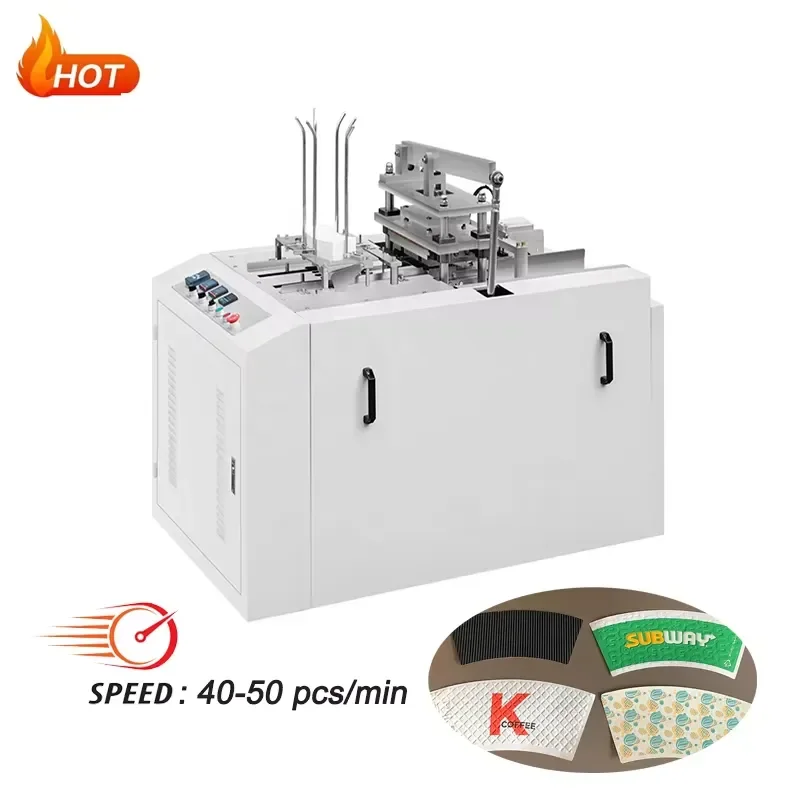GD-T08 Fully Automatic Low Price Hot Melt Glue Ripple Double Wall Paper Cup Fan Embossing Machine