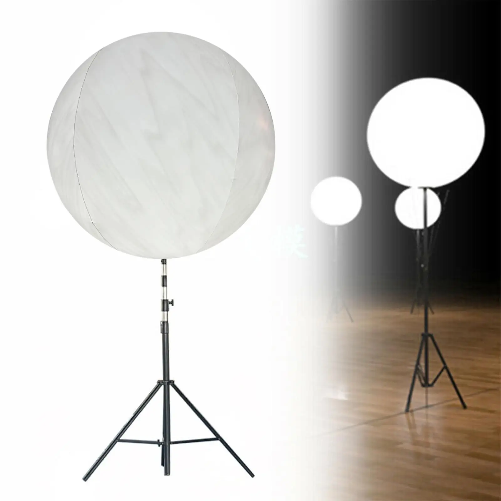Portable LED Work Light LED Balloon Light Kit 5.9FT Tripod Glare Free Indoor Outdoor Area Light Remote Dimmable Portable