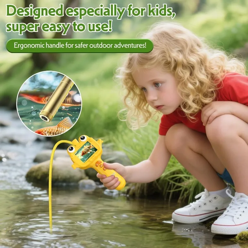 Kinderendoscoop met licht, Borescope Camera Snake Scope, natuurverkenning Wetenschap Educatief stemspeelgoed