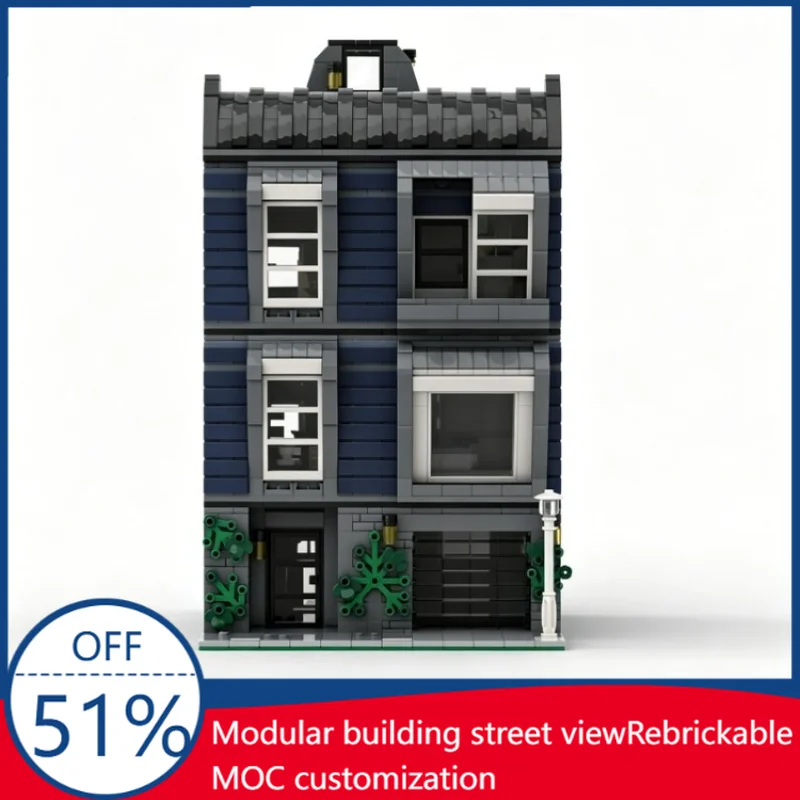 

NEW 2461PCS MOC City Modular Town Home Building Model Street View Architecture DIY Assembly Educational Toy Gift For Collection