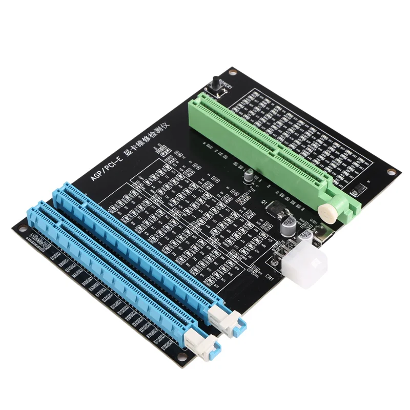 

AU61-AGP PCI-E X16 Dual-Purpose Socket Tester Display Image Video Card Checker Tester Graphics Card Diagnostic Tool
