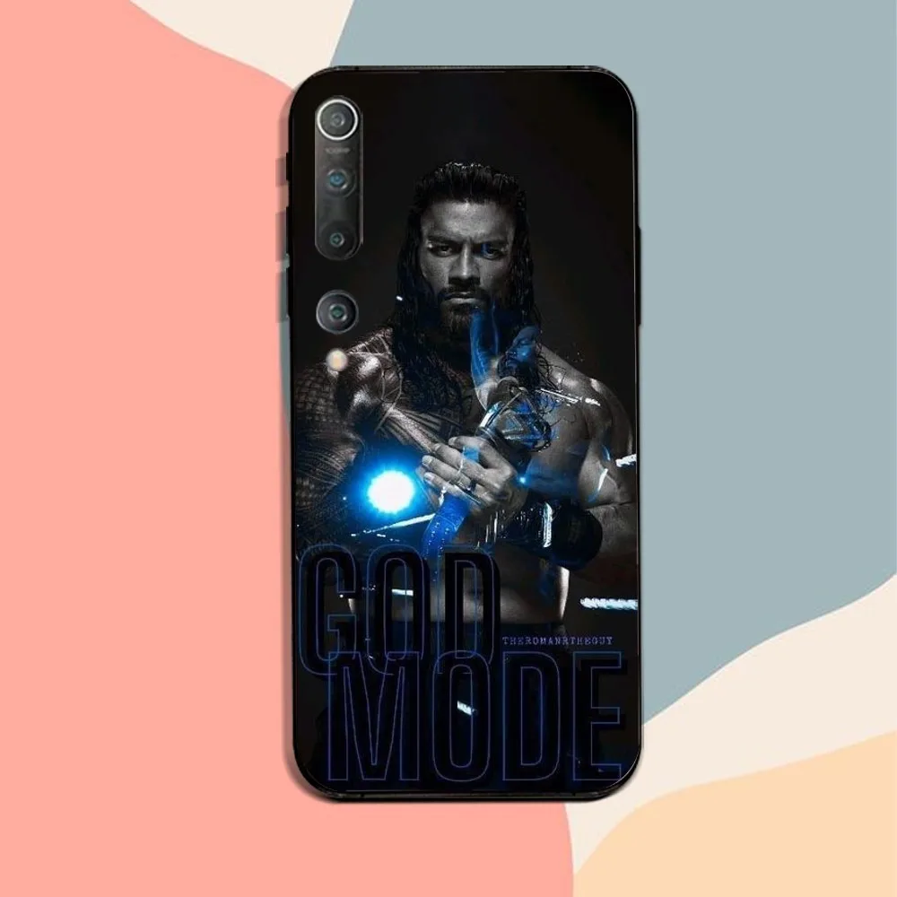 WWE S-Shield Phone Case For Xiaomi 11 Redmi Note 11 5G 8T 9A 9 10T Note8Pro Note9 12SUltra Black Case