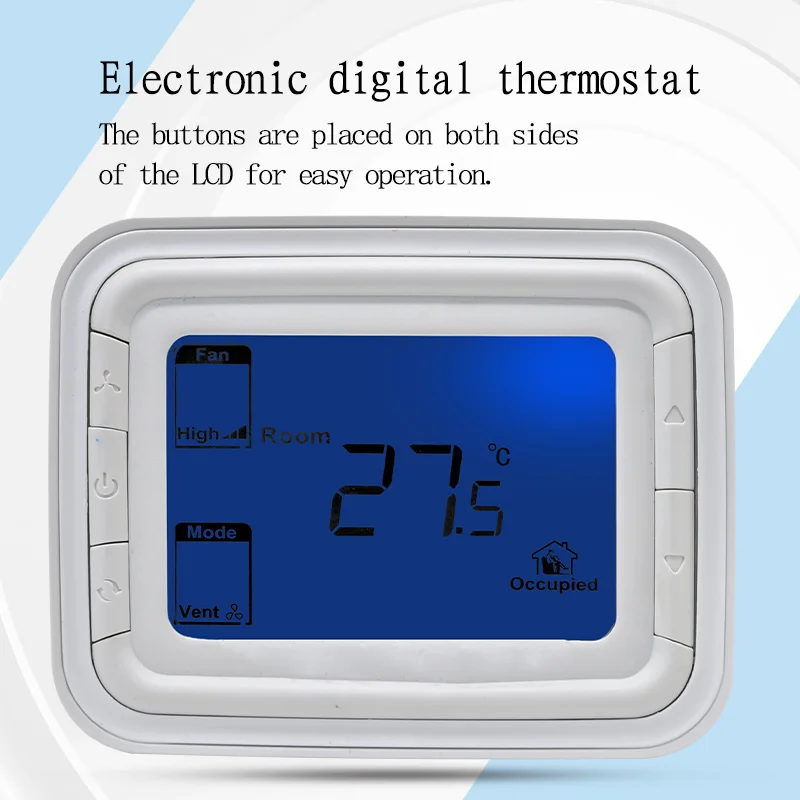 Regolatore di temperatura LCD T6861 Interruttore di controllo della temperatura Regolatore di temperatura display digitale aria condizionata