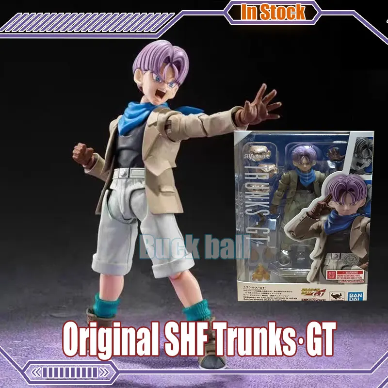 In Stock Original S.H.Figuarts Dragon Ball Gt Anime Figures Trunks -Gt- Action Figures Toys Collectible Dbz Trunks Model For Kid