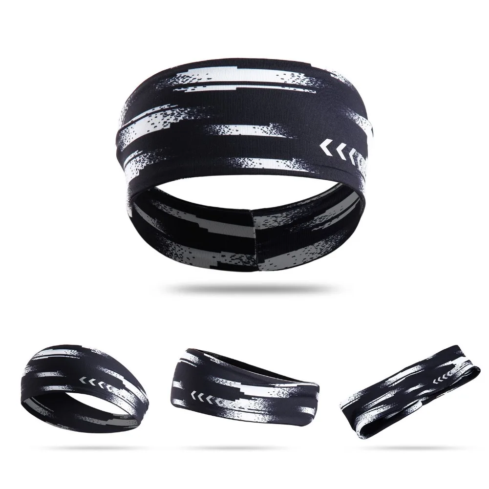 Sport all'aria aperta Capelli riflettenti Sudore per uomo Donna Fascia da corsa Fascia invernale Ciclismo Fitness Allenamento Fascia per yoga