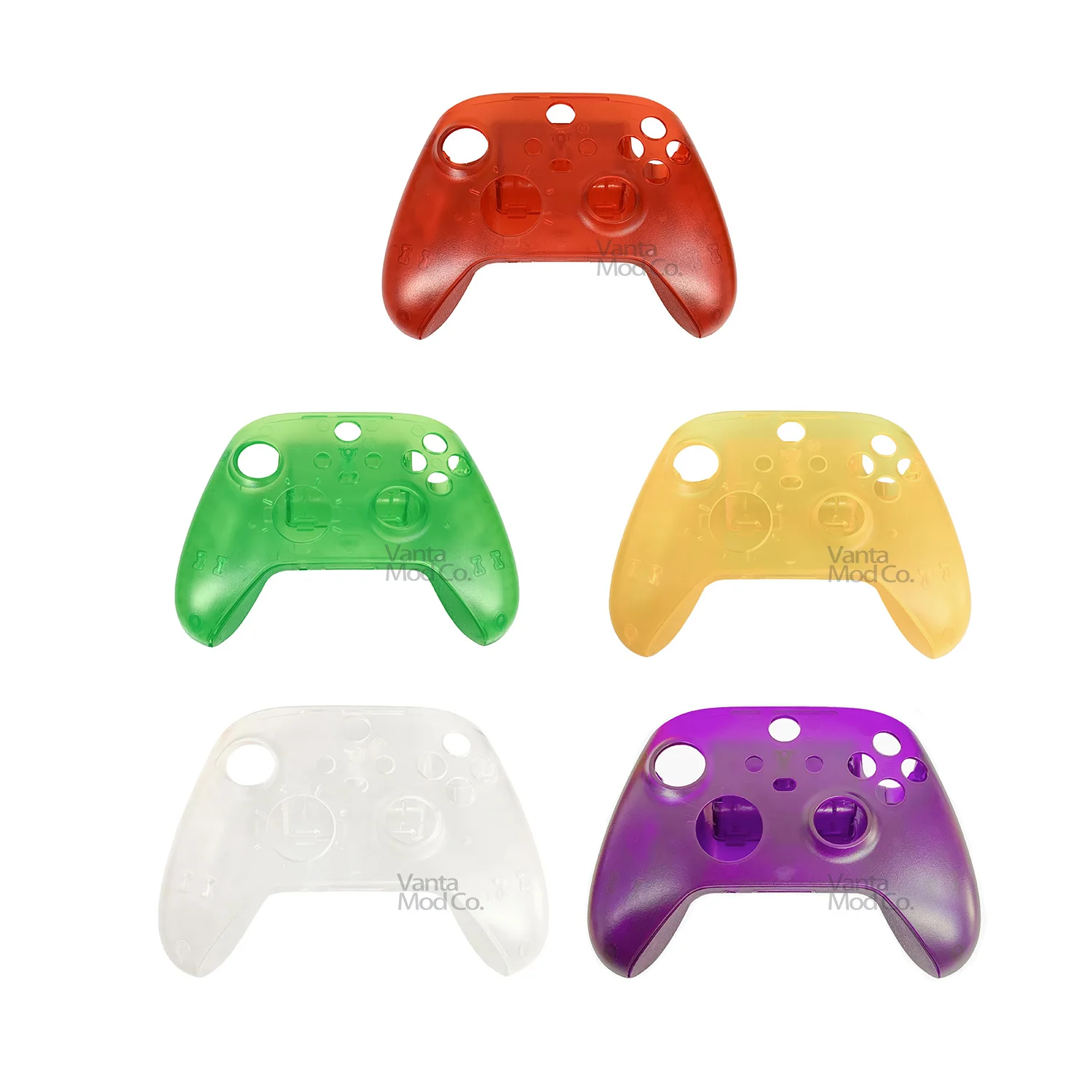 1 Set For Xbox Series X S Controller Front Housing Shell, Full Buttons DIY Custom Replacement Shell Kit Compatible Parts