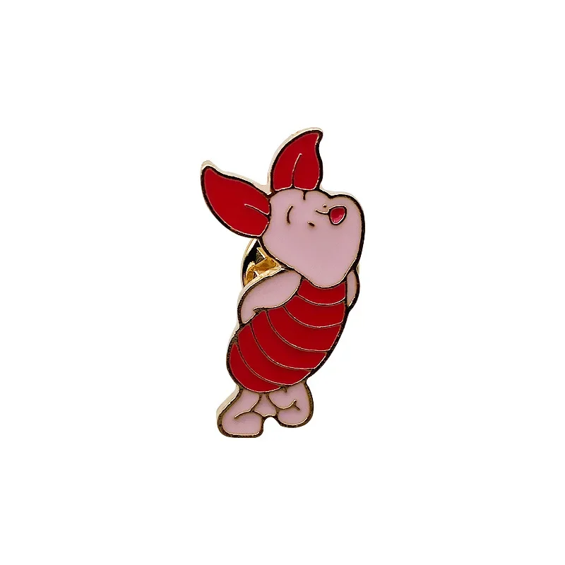 New Disney Winnie The Pooh Kawaii Metal Brooch Couple Cute Badge Personality Trend Accessorie Enamel Pin for Women Students Gift