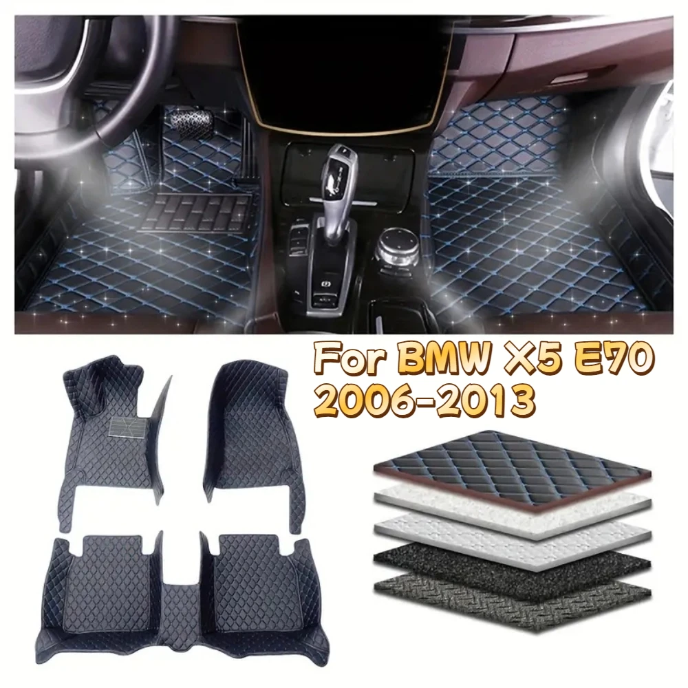 

Custom 3D Full Coverage Car Floor Mat For BMW X5 E70 2006-2013 Car Interior Details Accessories Non-slip Auto Carpet