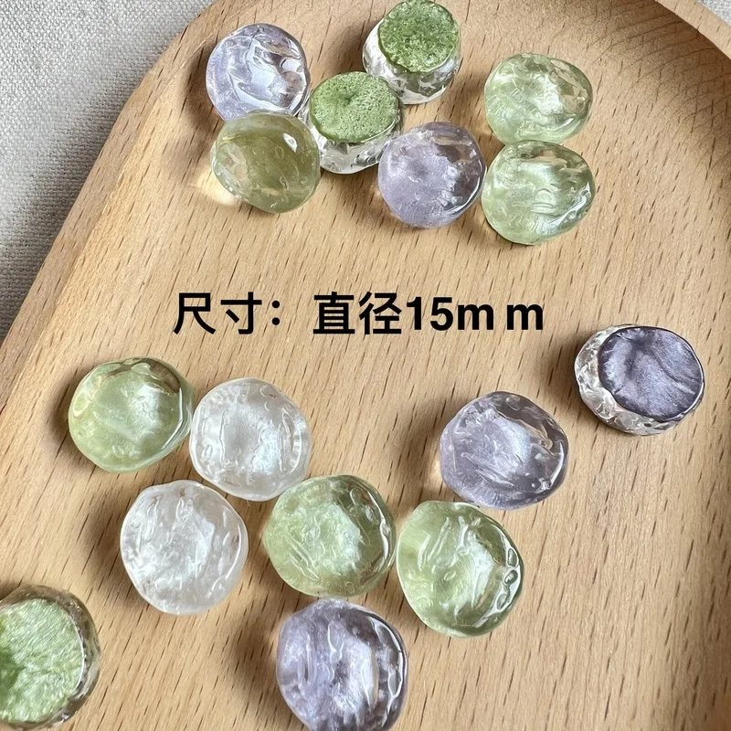 30pcSmall, fresh, and uniquely shaped resin jewelry accessories with a textured, wave-like patternDIYAccessories
