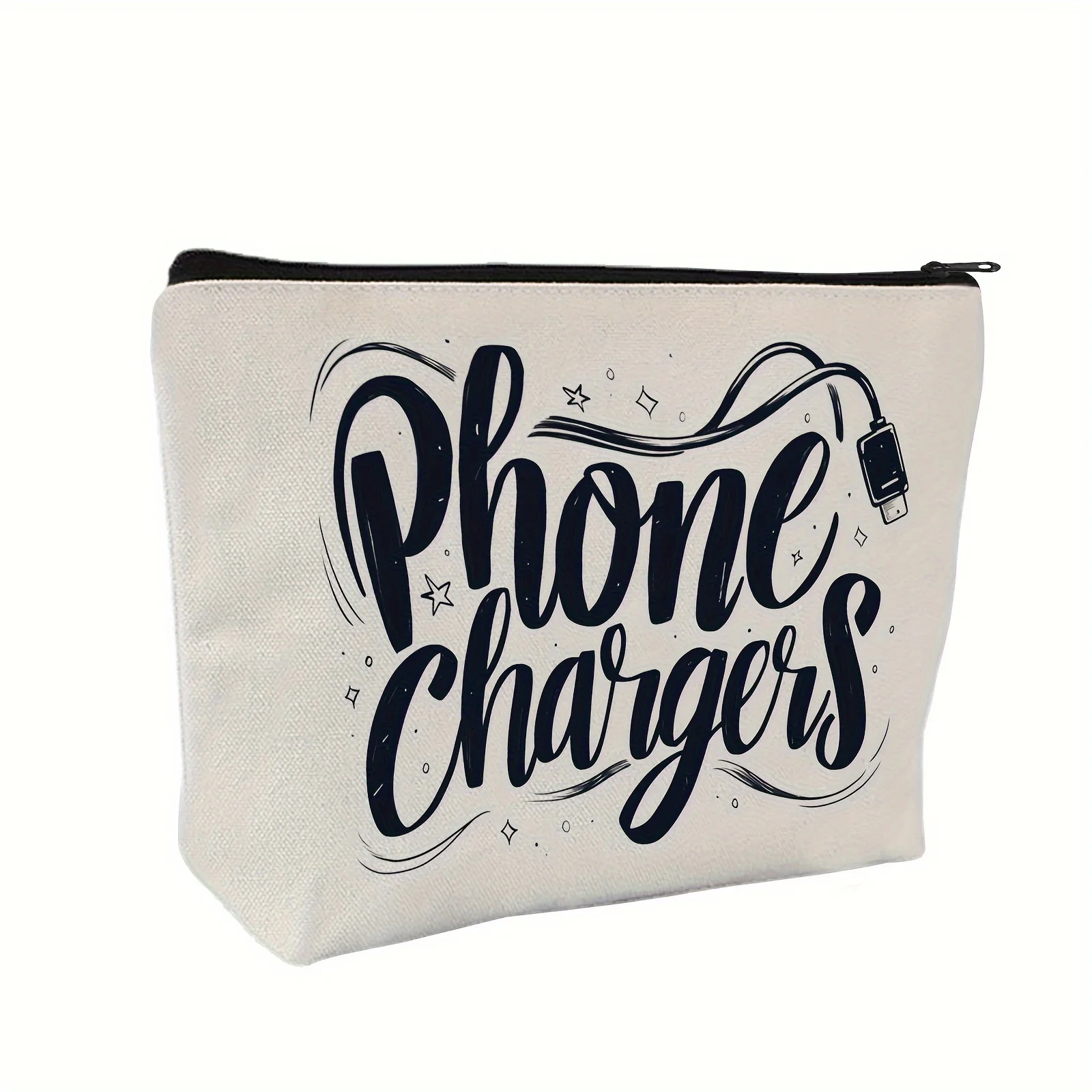 Una borsa per il trucco del caricatore del telefono cellulare: una graziosa borsa multifunzionale con cerniera, una borsa per riporre gioielli, una piccola borsa portaoggetti con cerniera da viaggio perfetta