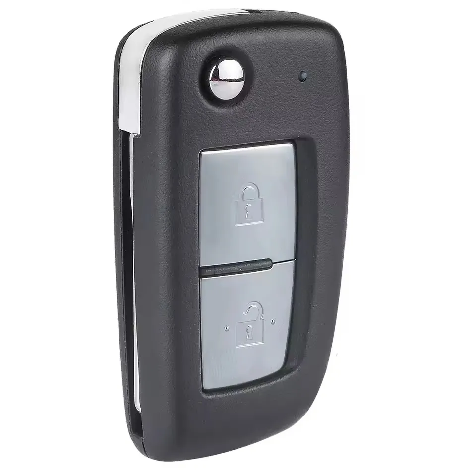 KEYECU Replacement Flip Remote Key Yellow Led 2 Button PCF7961M / 4A CHIP 433.92MHz FSK for Nissan Qashqai 2019 2020