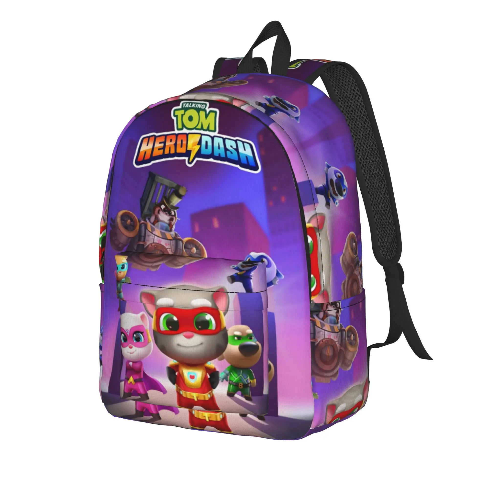T-Talking T-Tom And F-Friends Backpack for Men Women Teenage High School Hiking Travel Daypack  College Canvas Bags Outdoor