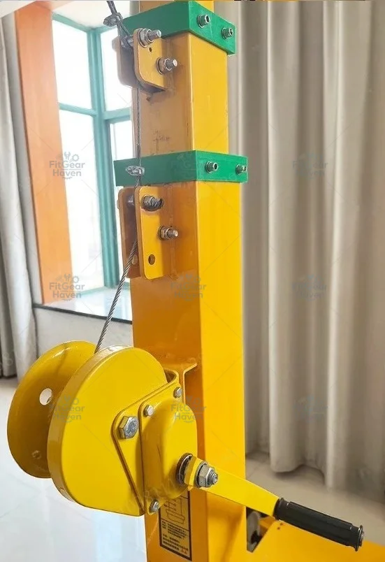 Manual Winch Telescopic Mast 3-9M Hand Crank Lifting Pole for Surveillance Camera